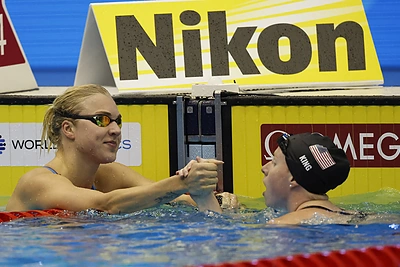 Rūta Meilutytė iškovojo aukso medalį pasaulio čempionate. / „Scanpix“ nuotr.