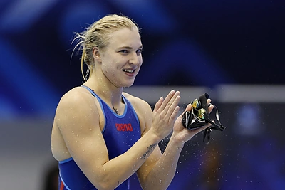 Rūta Meilutytė iškovojo aukso medalį pasaulio čempionate. / „Scanpix“ nuotr.