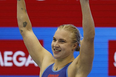 Rūta Meilutytė iškovojo aukso medalį pasaulio čempionate. / „Scanpix“ nuotr.