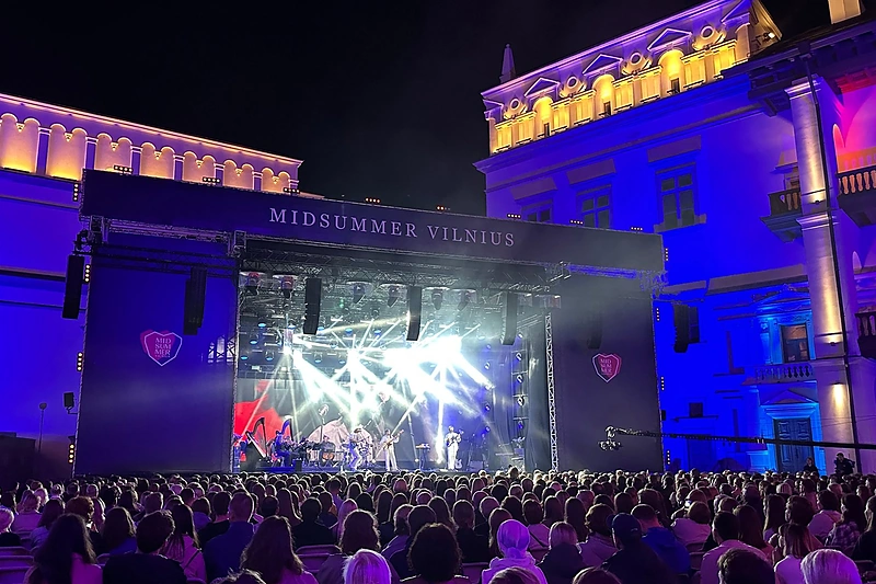 Grupė „Garbanotas“ Valdovų rūmuose / Žmonės.lt nuotr.