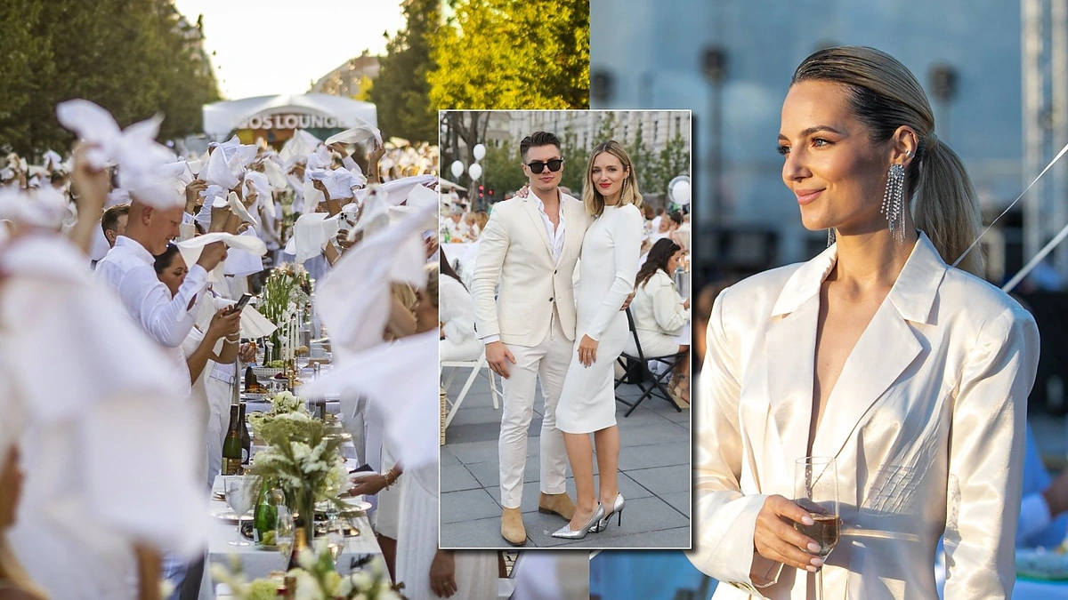 Simona Burbaitė „Le Dîner en Blanc“ / Juliaus Kalinsko, Irmanto Gelūno ir Gretos Skaraitienės / BNS nuotr.