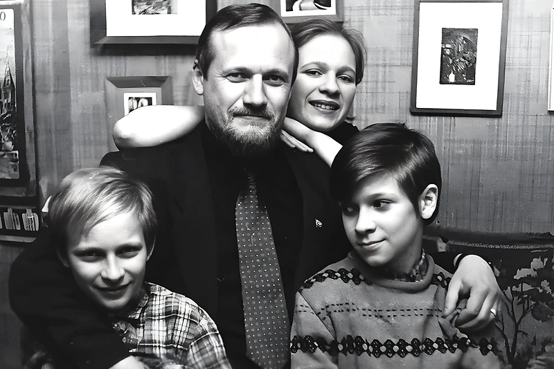 Vienas po kito gimė trys vaikai: Rima, Skomantas ir Tautvilas, 1989 metai / Asmeninio albumo nuotrauka