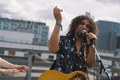 „Skamp“ dainos „Summertime“ 25 metų sukakties proga – pasirodymas ant stogo / Asmeninio albumo nuotr.