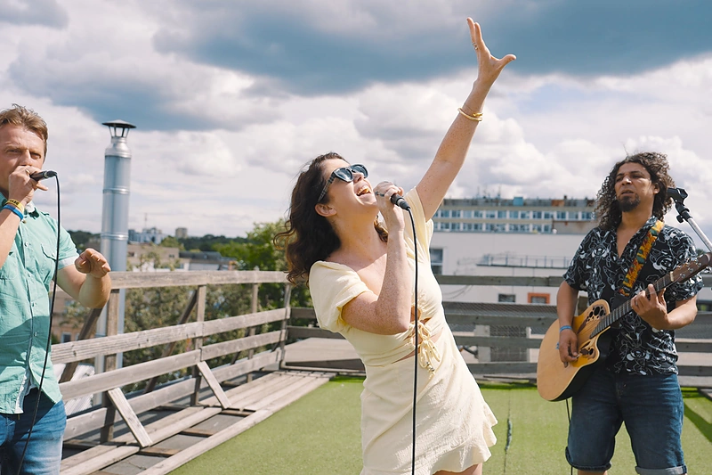 „Skamp“ dainos „Summertime“ 25 metų sukakties proga – pasirodymas ant stogo / Asmeninio albumo nuotr.