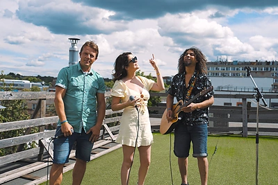„Skamp“ dainos „Summertime“ 25 metų sukakties proga – pasirodymas ant stogo / Asmeninio albumo nuotr.