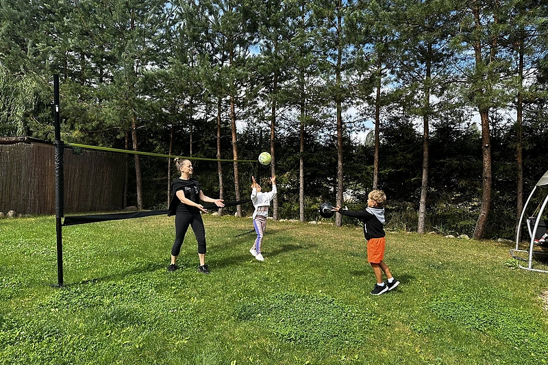 Inetos Puzaraitės-Žvagulienės vaikai Barbora ir Bernardas ruošiasi „Vilniaus maratonui“ / Asmeninio archyvo nuotr.
