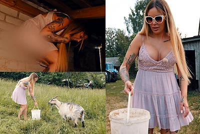 Justiną Partikę vištidėje ištiko suknelės fiasko: parodė daugiau nei norėjo