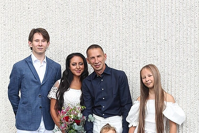 Rūta Morozovienė, Andrejus Morozovas su vaikais / Rūtos Andre nuotr.