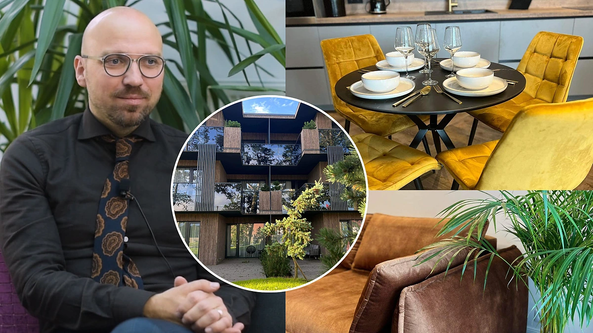Remigijus Žiogas ir jo nuomojamas butas / „TV TOPAS“ archyvo ir asmeninio albumo nuotr.