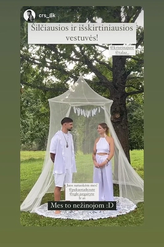 Karolis Talutis ir Kristina Jure / Socialinių tinklų nuotr.