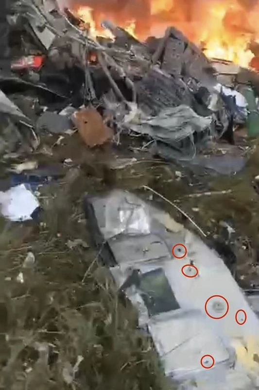 Rusijoje dužo lėktuvas, kuriuo galimai skrido Jevgenijus Prigožinas / „Telegram“ kanalų nuotr.