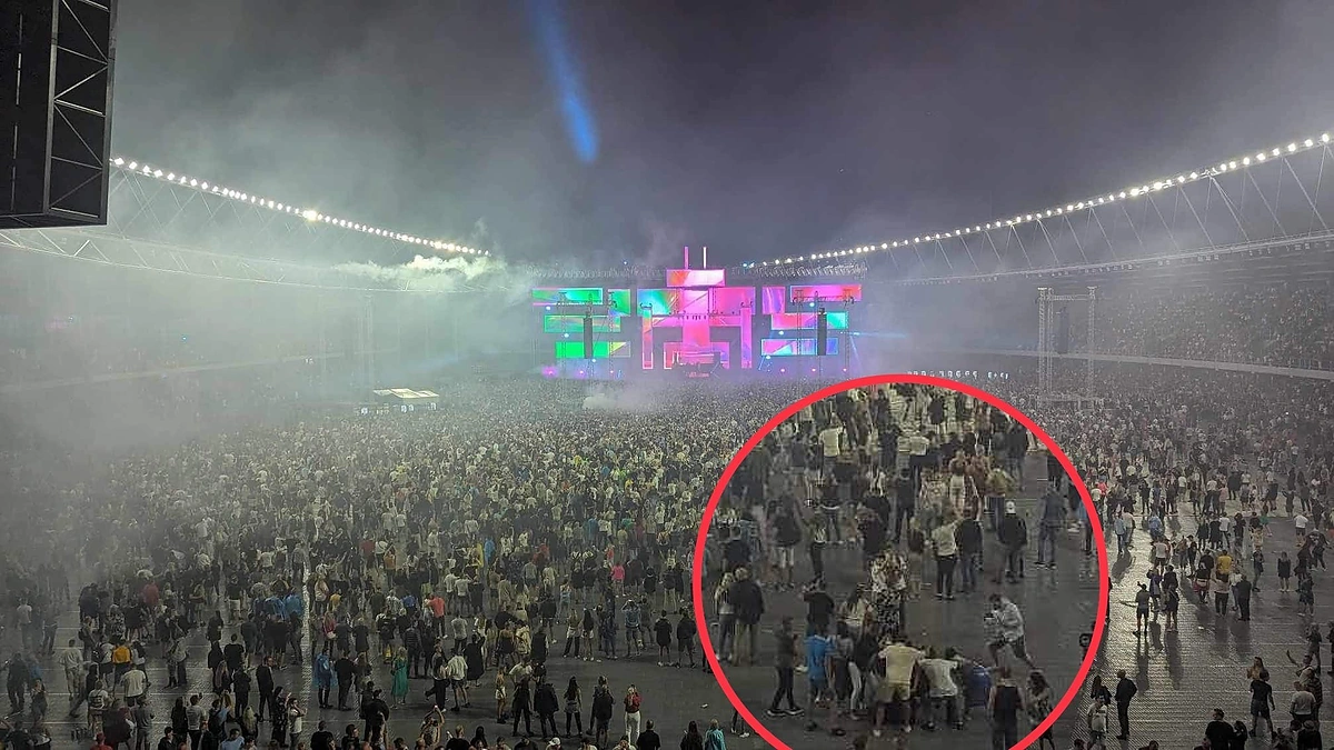 Muštynės SEL koncerte Kaune / Žmonės.lt skaitytojo nuotr.