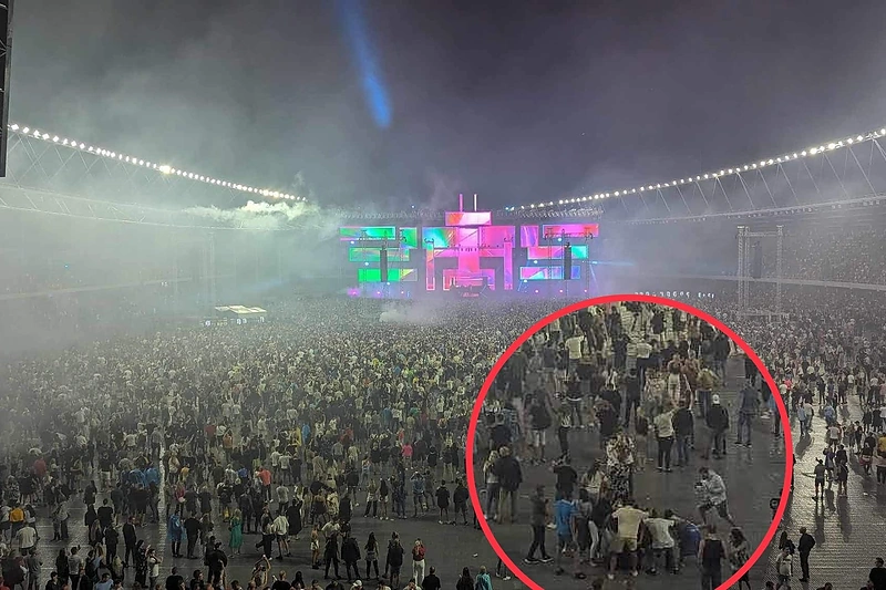 Muštynės SEL koncerte Kaune / Žmonės.lt skaitytojo nuotr.