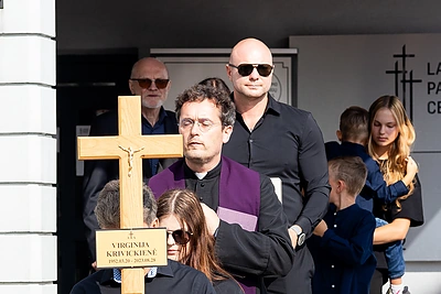 Atsisveikinimas su Virginija Krivickiene / Lukas Balandis / BNS nuotr.