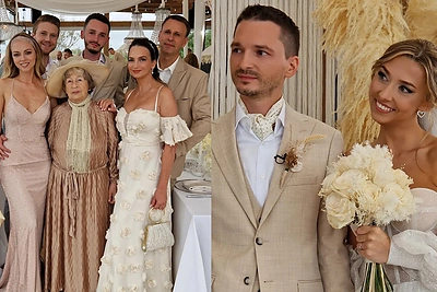 Nidoje susituokė fotografas M.Anusauskas ir E.Valiukaitė: į ceremoniją abu atvyko su augintiniais