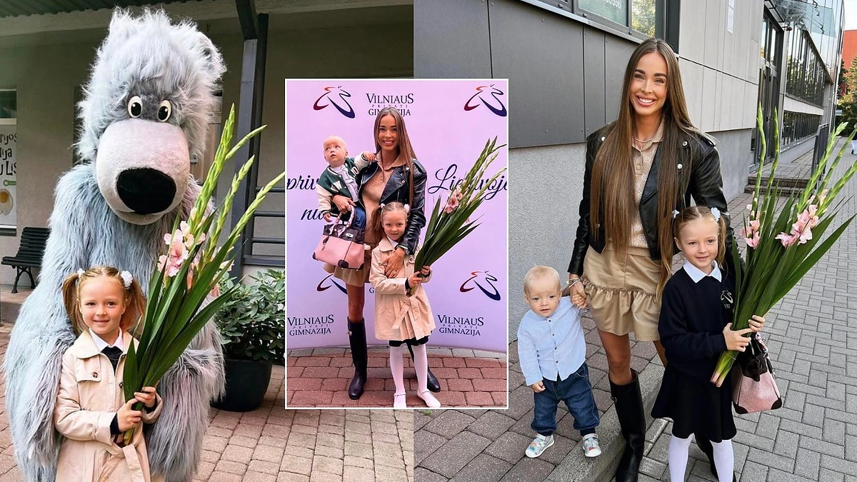 Viktorija Siegel su vaikais / Socialinių tinklų nuotr.