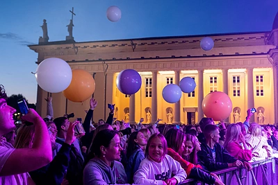 „Sisters On Wire“ koncertas Sostinės dienose / Pauliaus Peleckio / BNS nuotr.