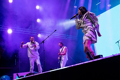 „Sisters On Wire“ koncertas Sostinės dienose / Pauliaus Peleckio / BNS nuotr.
