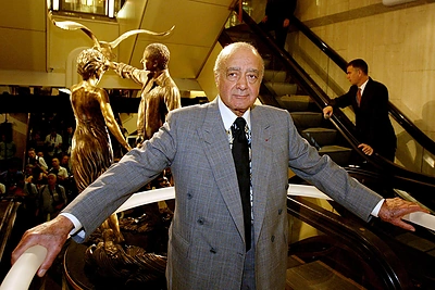 Mirė verslininkas Mohamedas Al Fayedas, kurio sūnus žuvo avarijoje kartu su princese Diana