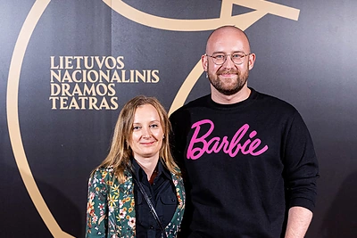 Spektaklio „Ruletė“ svečiai / Pauliaus Peleckio / BNS nuotr.