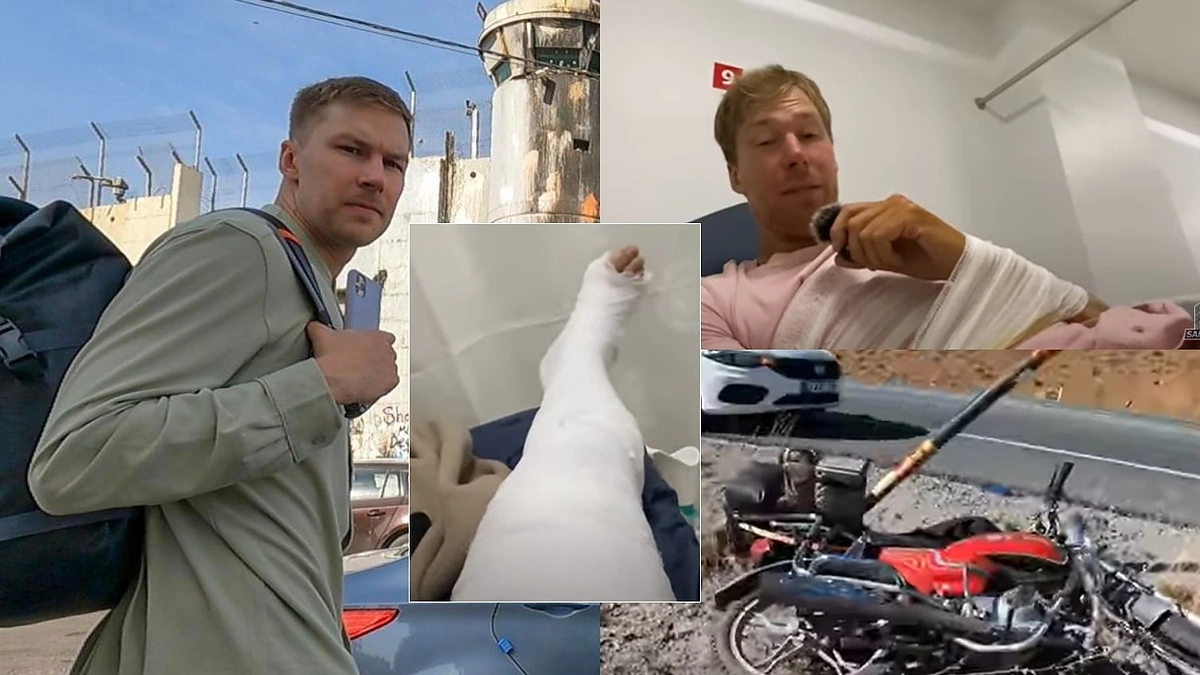 Paulius Samoška važiuodamas motociklu patyrė nelaimę Turkijoje / Socialinių tinklų ir stopkadro nuotr.