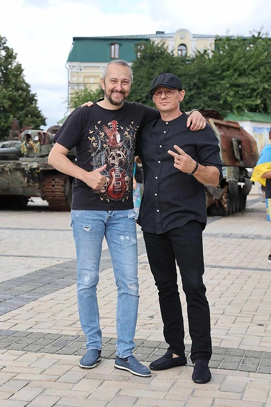 Egidijus Lukšys su Tarasu Borovoku / Asmeninio archyvo nuotr.