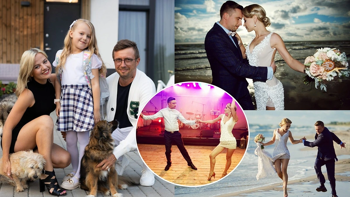 Renata ir Marius Jampolskiai su dukra Vilte / Gretos Skaraitienės ir asmeninio albumo nuor.