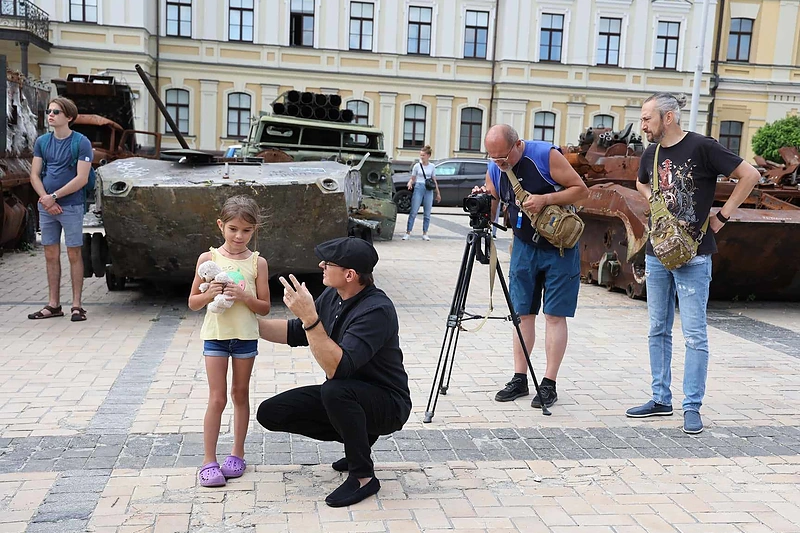 Egidijaus Lukšio vaizdo klipo filmavimo akimirka / Asmeninio archyvo nuotr.