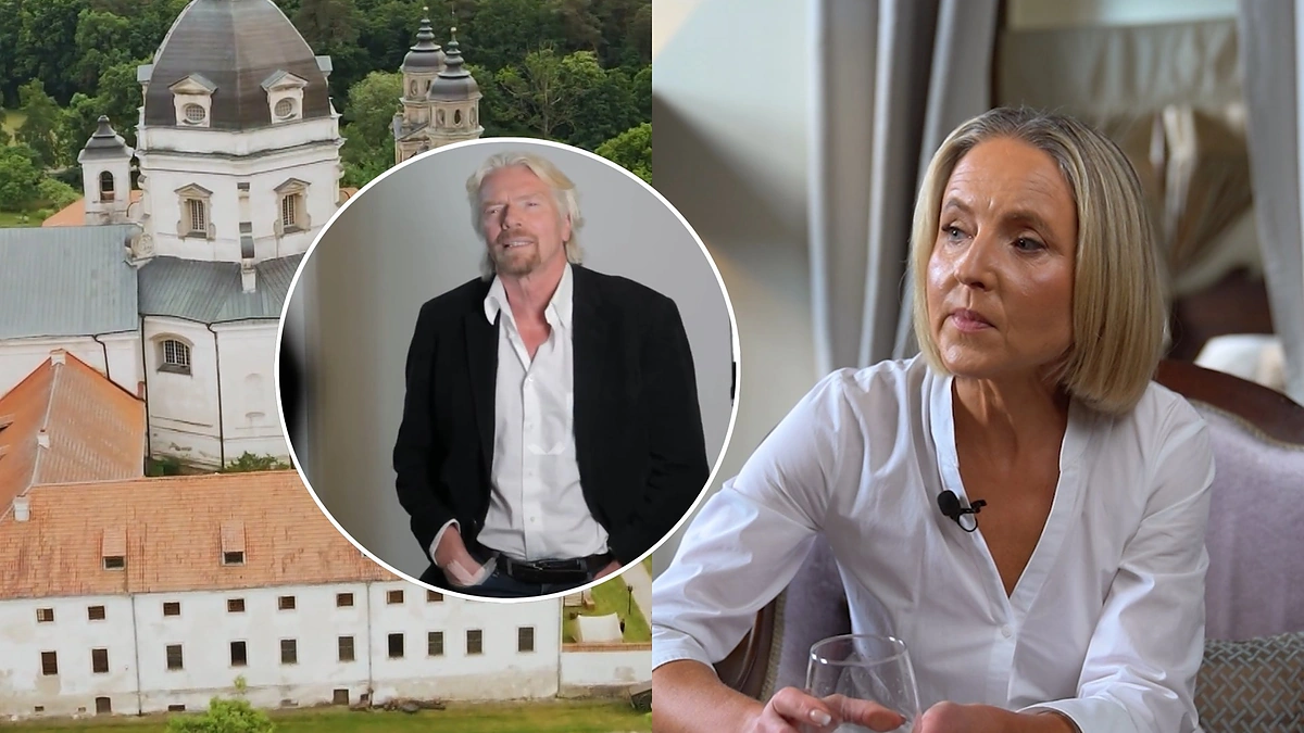 Indra Ramanauskienė, Richardas Bransonas / LNK nuotr.