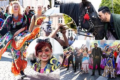 Vilniaus centrą nuspalvino „Gypsy Fest“: su žirgais pasirodę romai, šokiai ir žinomi veidai