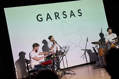 Kurčiųjų pasirodymas su Dominyku Vaitiekūnu Kaune / Justo Valinsko nuotr.