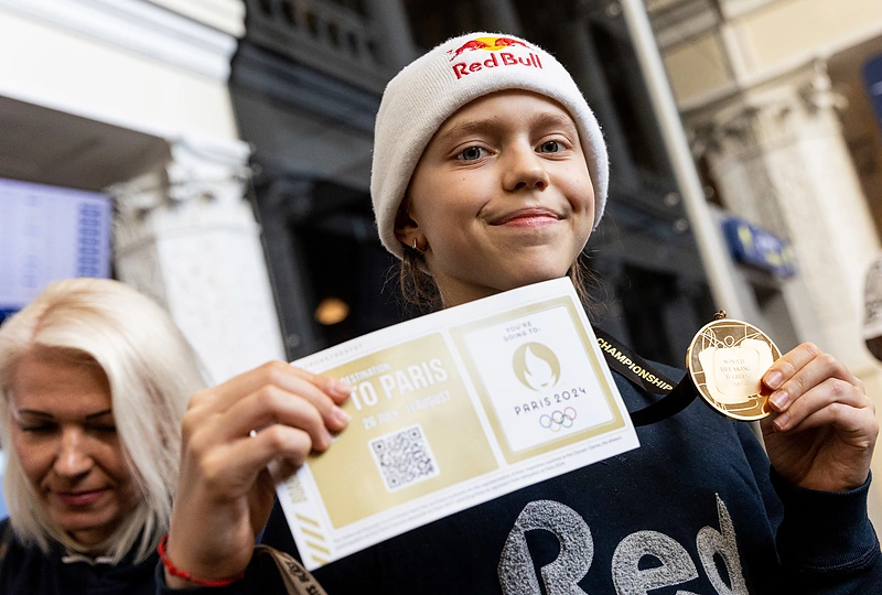 Pasaulio breiko čempione tapusios Dominikos Banevič – Bgirl Nicka sutikimas / Pauliaus Peleckio / BNS nuotr.