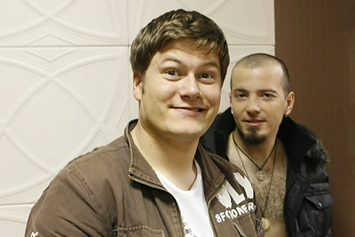 Merūnas Vitulskis ir Rolandas Skripkaitis-Rūlė / Martyno Vizbelio nuotr.