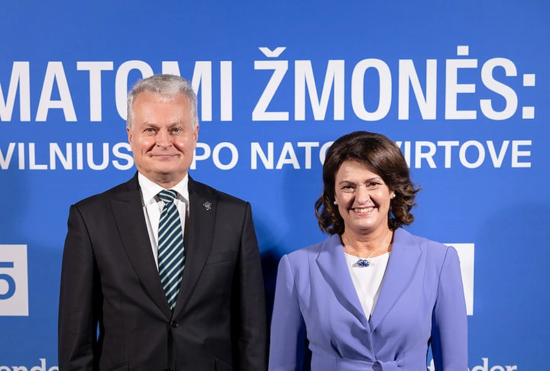 Filmo „Nematomi žmonės: kaip Vilnius tapo NATO tvirtove“ pristatymas / Lukas Balandis / BNS nuotr.