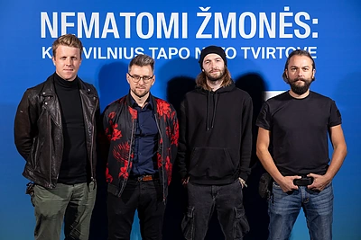 Filmo „Nematomi žmonės: kaip Vilnius tapo NATO tvirtove“ pristatymas / Lukas Balandis / BNS nuotr.