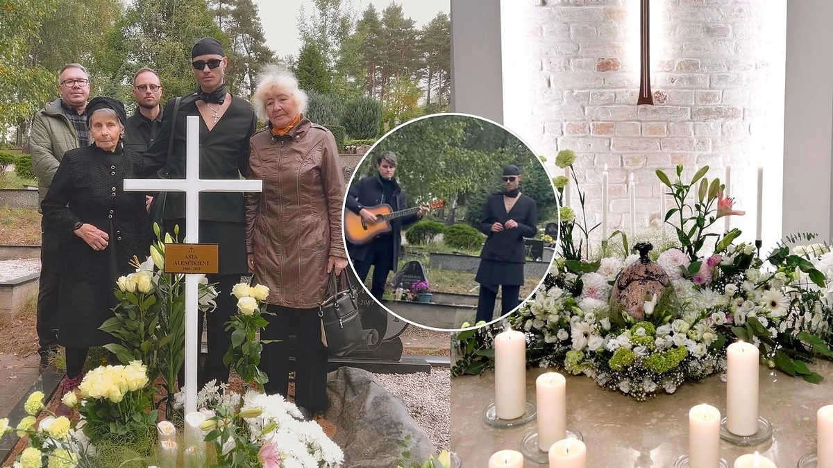 Alen Chicco mamos Astos laidotuvės / Socialinių tinklų nuotr.