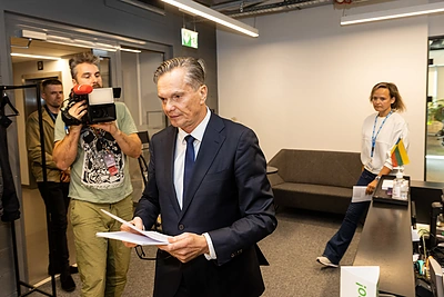 Eitvydo Bajarūno spaudos konferencija / Pauliaus Peleckio / BNS nuotr.