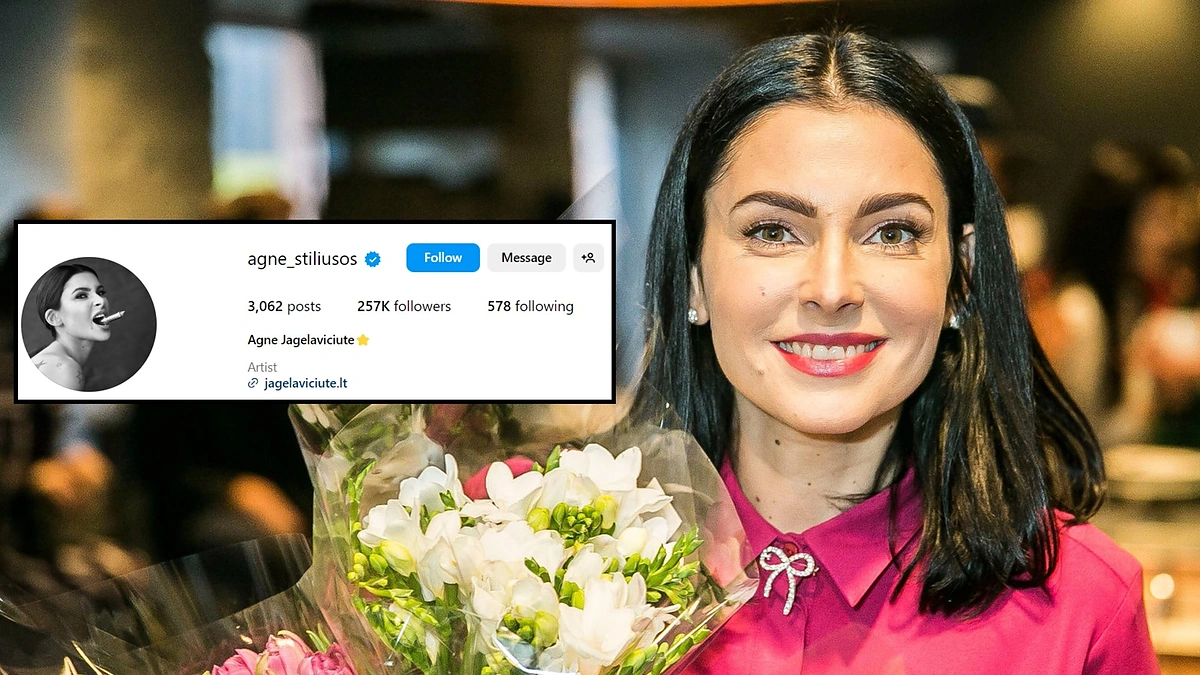 Agnė Jagelavičiūtė, jos paskyra instagrame / BNS ir ekrano nuotr.