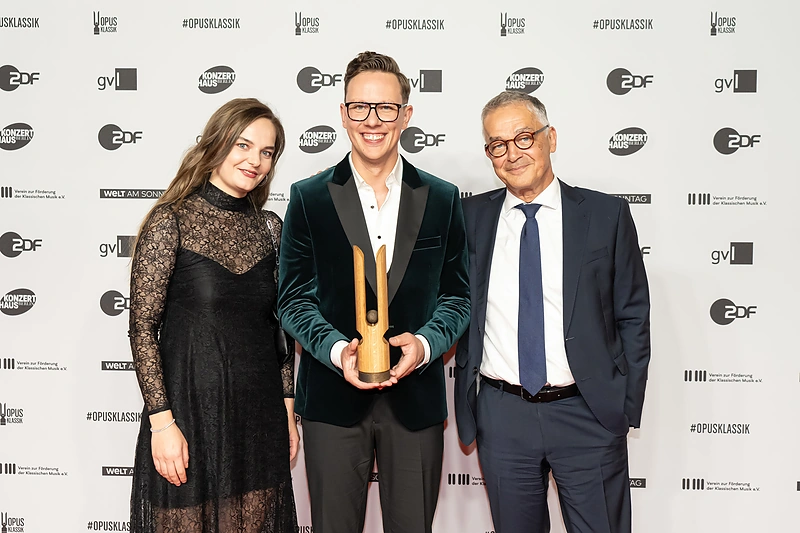 Martynas Levickis pelnė „Opus Klassik 2023“ apdovanojimą / Markuso Nasso nuotr.