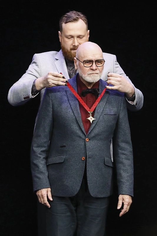 Šiemet aktoriui įteiktas „Auksinis scenos kryžius“ už nuopelnus menui / Teodoro Biliūno / BNS nuotrauka