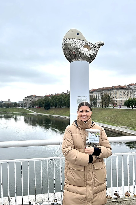 Agnės Kišonaitės skulptūra „Norus pildanti žuvelė“ / Organizatorių nuotr.