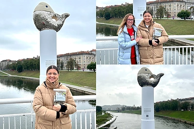 Vilniuje ant Baltojo tilto norus pildys Žuvelė: prie A.Kišonaitės idėjos galėjo prisidėti visi