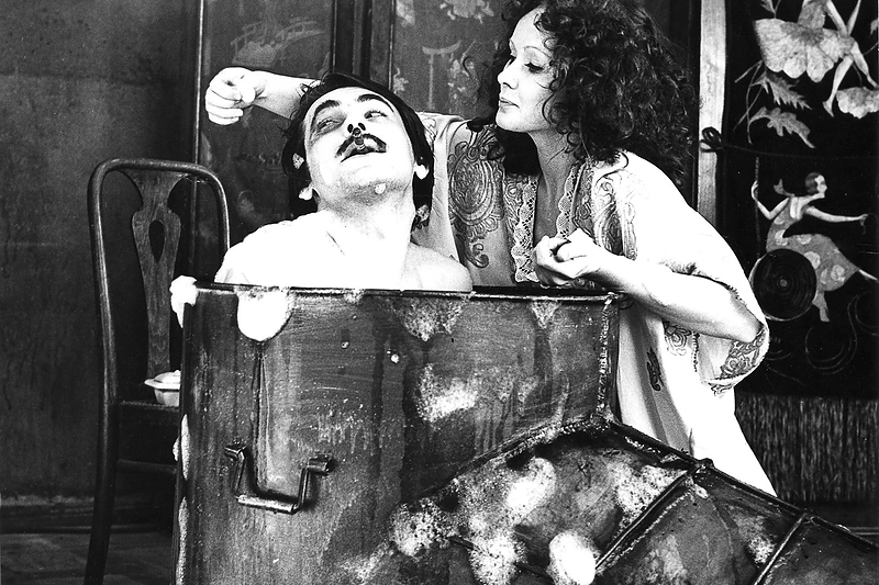 Su Kostu Smoriginu filme „Nebūsiu gangsteris, brangioji“ / Lietuvos teatro, muzikos ir kino muziejaus nuotrauka