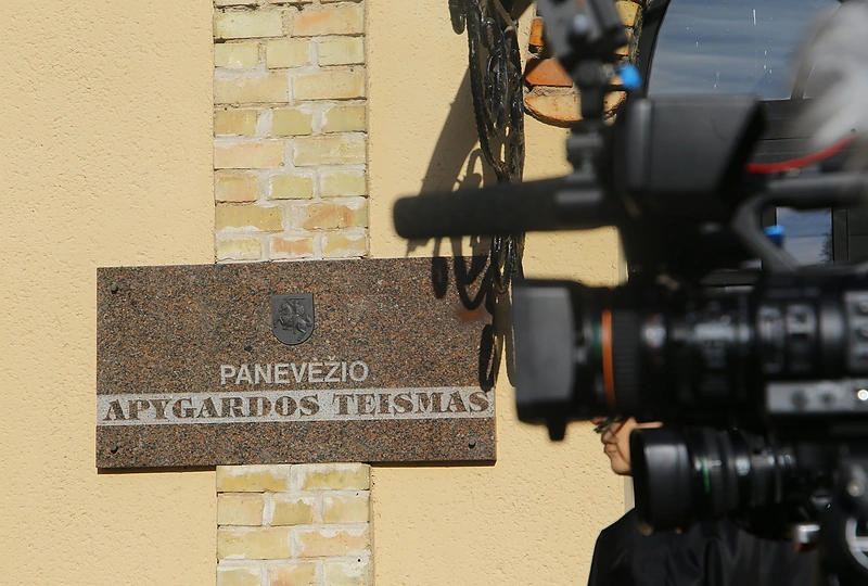 Kristijonas Bartoševičius Panevėžio apygardos teisme / Tomo Markelevičiaus / 15min nuotr.