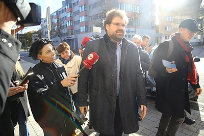 Kristijonas Bartoševičius Panevėžio apygardos teisme / Tomo Markelevičiaus / 15min nuotr.