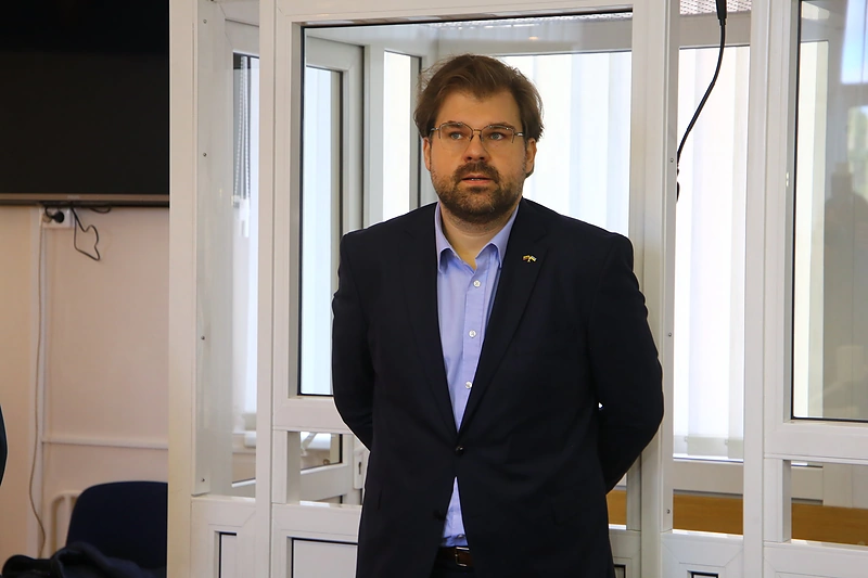 Kristijonas Bartoševičius Panevėžio apygardos teisme / Tomo Markelevičiaus / 15min nuotr.