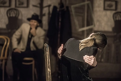 Spektaklio „Bado meistras“ akimirka / D.Matvejev nuotr.