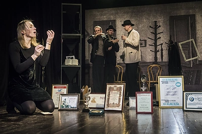 Spektaklio „Bado meistras“ akimirka / D.Matvejev nuotr.