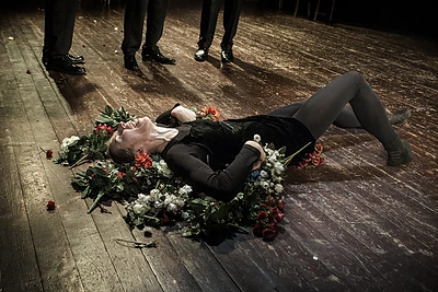 Spektaklio „Bado meistras“ akimirka / D.Matvejev nuotr.