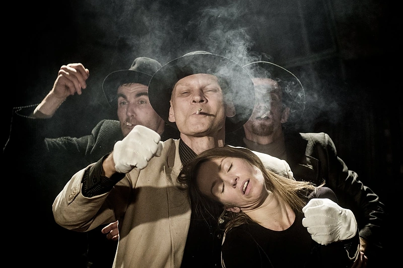 Spektaklio „Bado meistras“ akimirka / D.Matvejev nuotr.